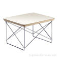 Table de base en fil d'ormes en acier inoxydable